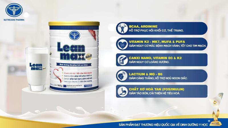 Leanmax Adult - Dinh dưỡng cho phục hồi sức khoẻ, người bệnh mới ốm dậy