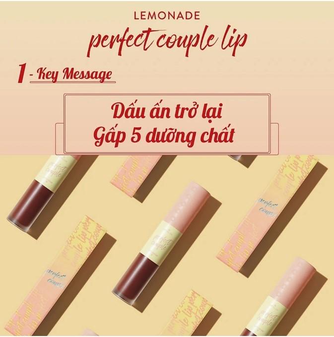Lemonade Perfect Couple Lip màu #Tea Đỏ nâu đất