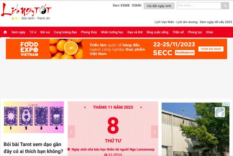 Lịch ngày Tốt - Lichngaytot.com
