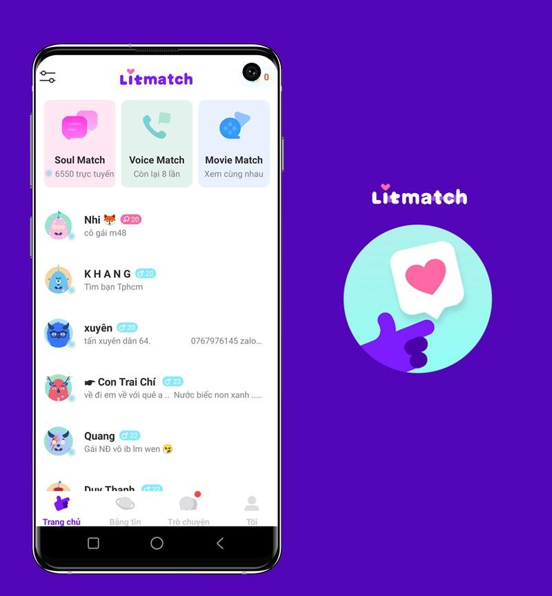 Ảnh 2 - Litmatch là ứng dụng mạng xã hội ẩn danh