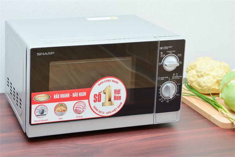 Lò vi sóng Sharp R-205VN công suất 800W, dung tích 20L