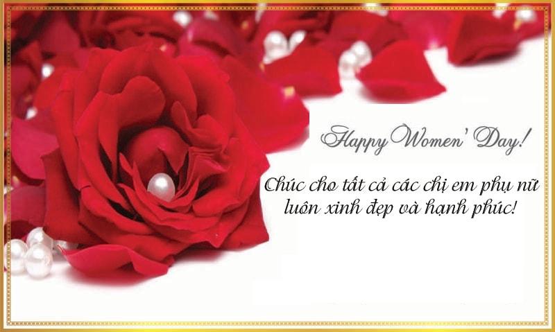 Chúc các bạn nữ luôn gặp nhiều may mắn