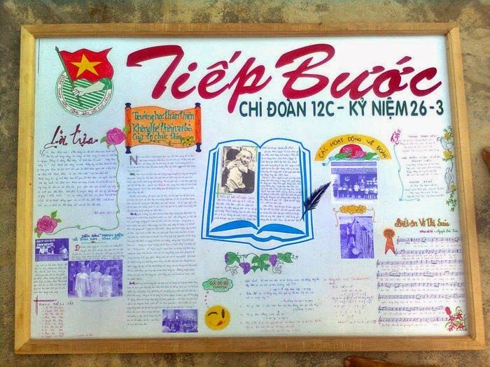 Lời ngỏ báo tường 26/3 với chủ đề: Tiếp Bước Cha Anh