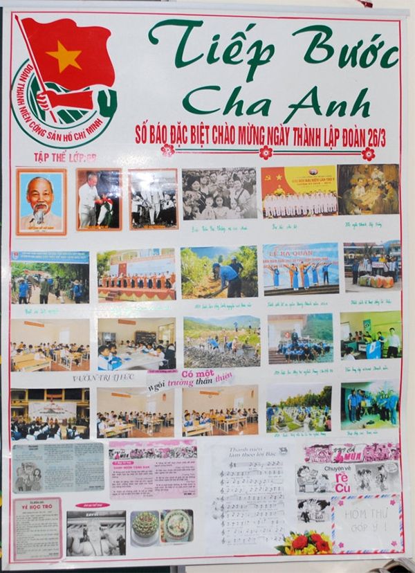 Lời ngỏ báo tường 26/3 với chủ đề: Tiếp Bước Cha Anh