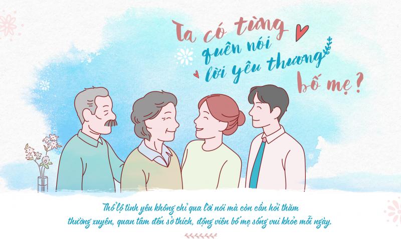 Lời nói yêu thương bố mẹ