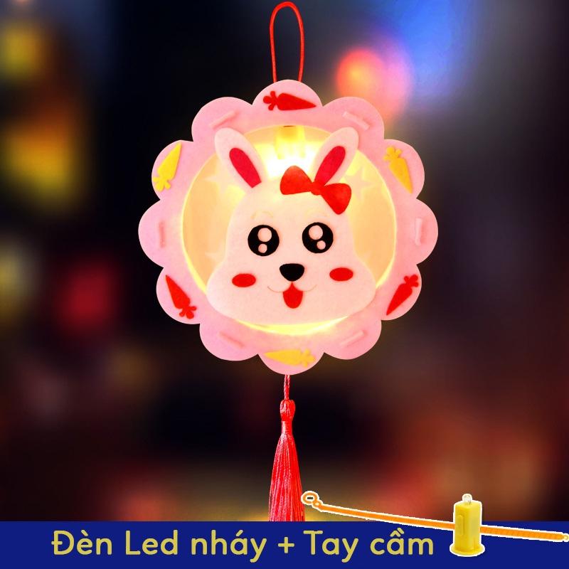 Lồng đèn vải lắp ráp kém đèn Led nháy S-kids