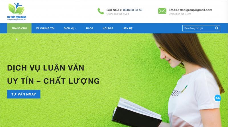 Trithuccongdong.net sẽ giúp bạn hoàn thiện xuất sắc với các bài luận văn thạc sĩ, tiến sĩ
