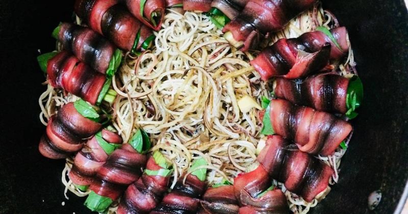 Lươn om hoa chuối