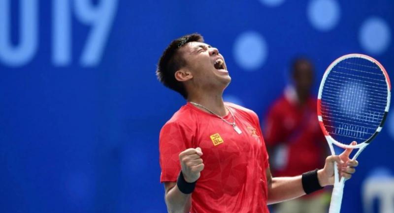 Sau 2 trận đấu, Hoàng Nam  xuất sắc vào trận tứ kết đơn nam giải tennis nhà nghề M15 Cancun Mexico. (Ảnh: báo Dân trí)