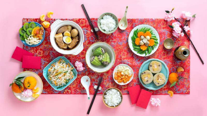 Mâm cơm ngày Tết