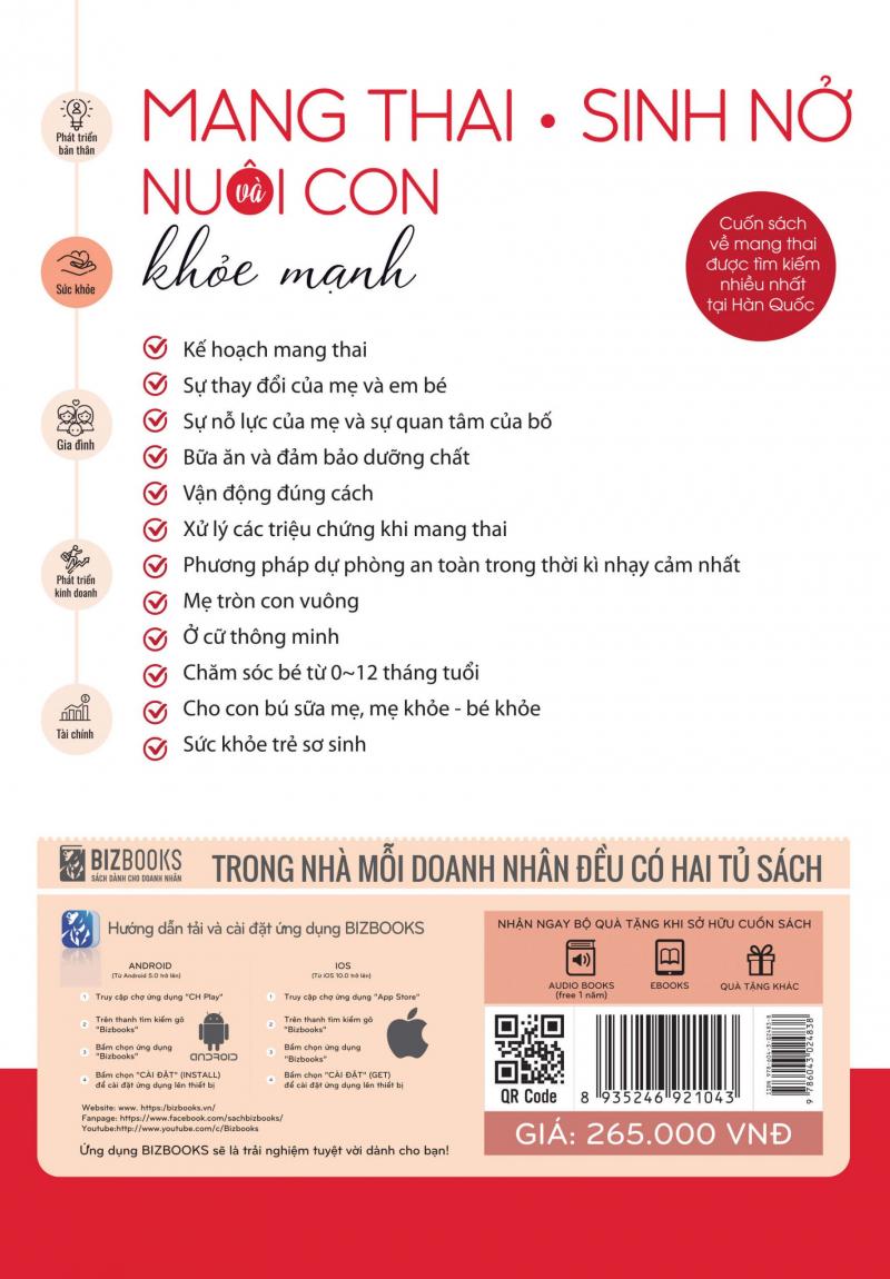 Mang thai sinh nở và nuôi con khỏe mạnh