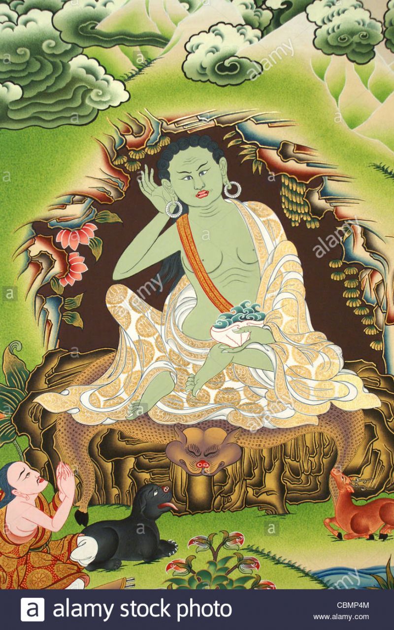 Tôn dung của Đức Đại Thành Tựu Milarepa - Thánh Tăng Tây tạng thế kỷ 11-12