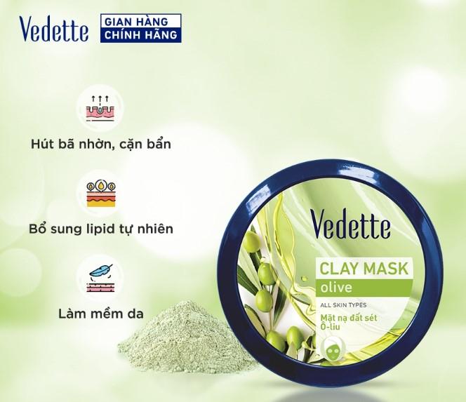 Mặt nạ đất sét Olive Vedette