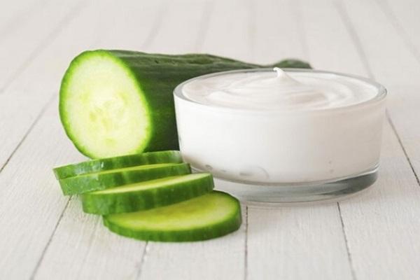 Mặt nạ dưa chuột sữa chua không đường