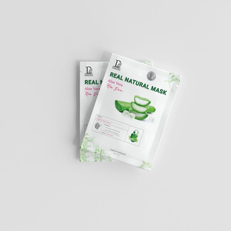Mặt nạ dưỡng da chiết xuất nha đam DARLENA Real Natural Mask 30g - Mask Vàng