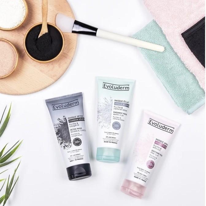 Mặt nạ làm sáng da Evoluderm tinh chất đất sét trắng
