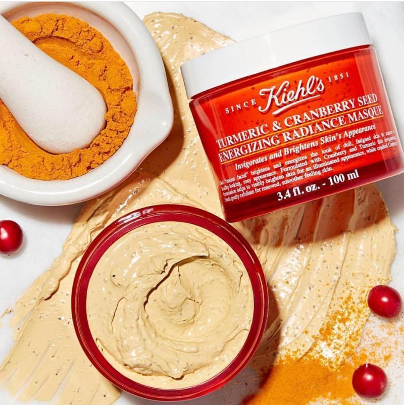 Mặt nạ nghệ việt quất Kiehl's Turmeric & Cranberry Seed Energizing Radiance Masque