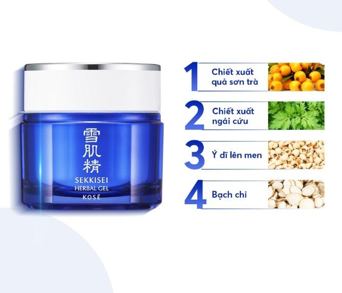 Mặt nạ ngủ đa năng Kose Sekkisei Herbal Gel
