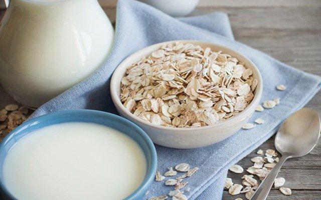 Mặt nạ yến mạch, sữa tươi