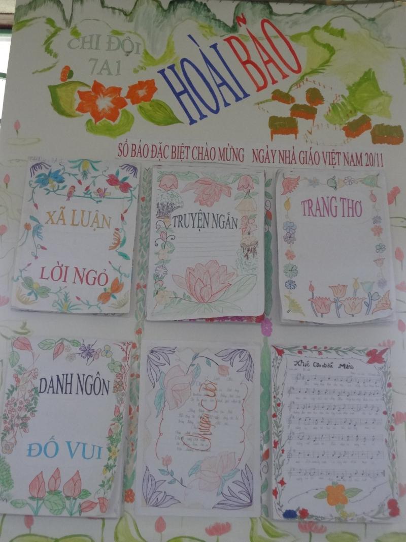 Mẫu báo tường với những bài văn, thơ như một lời tâm sự về ước muốn của mình sẽ rất thu hút người đọc