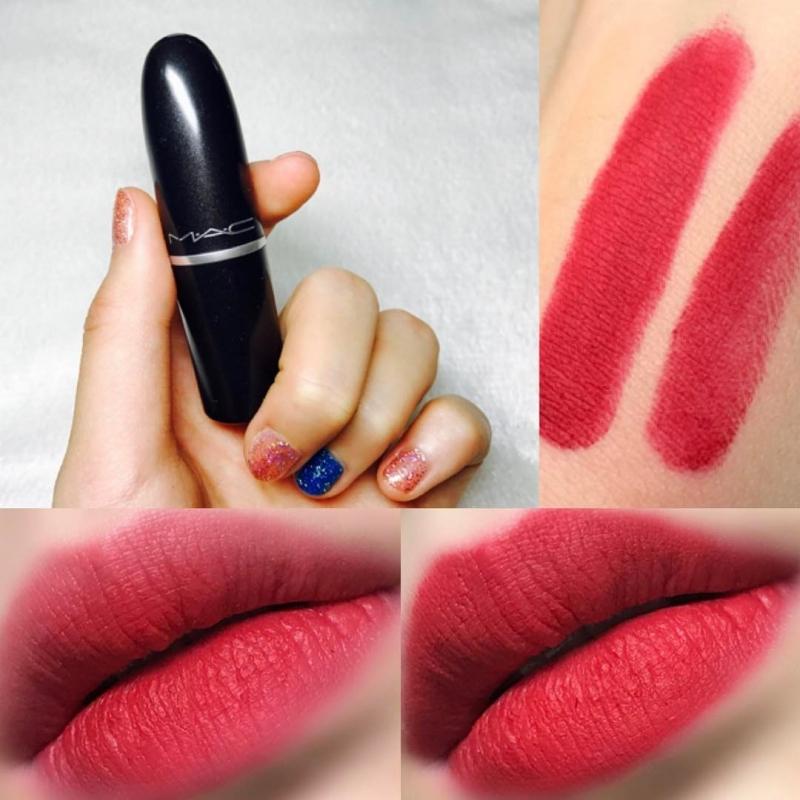 Ảnh test của màu son Mac Ruby Woo
