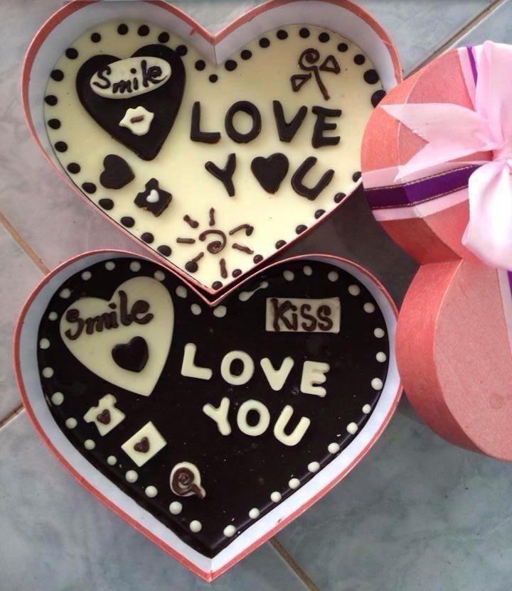 Mẫu socola Love you