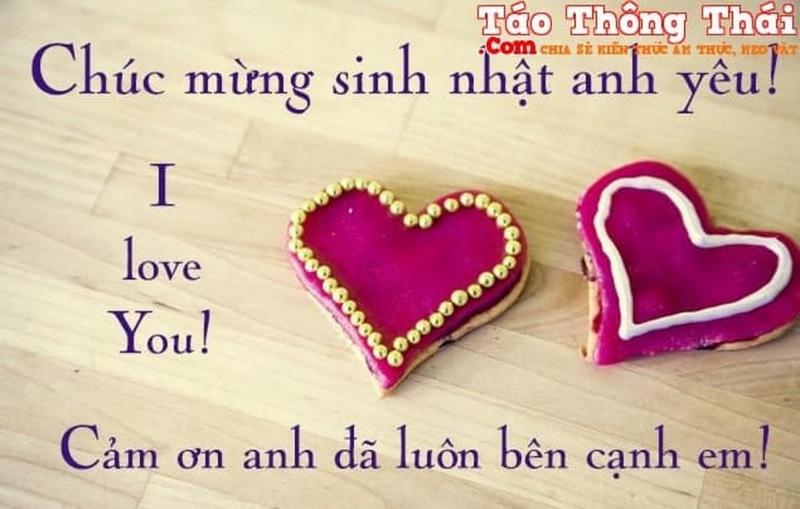 Lời chúc sinh nhật tặng người yêu