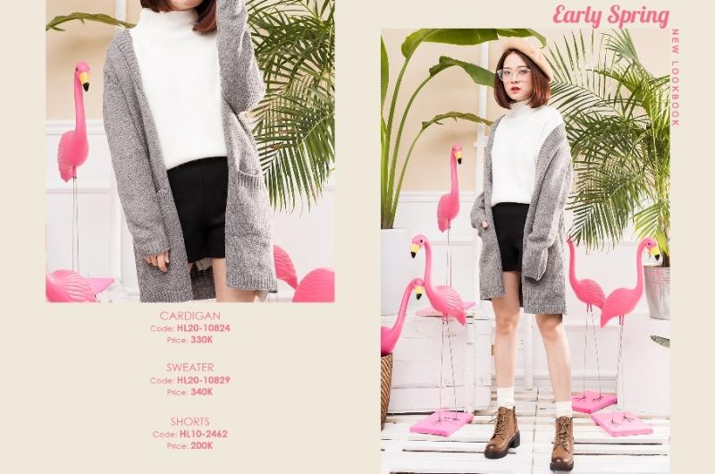 Một bộ trang phục trong bộ sưu tập early spring