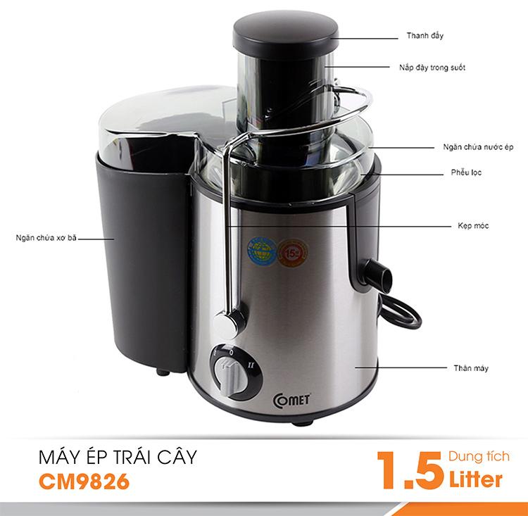 Máy ép trái cây Comet CM9826