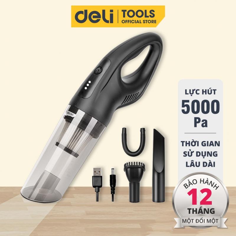 Máy hút bụi cầm tay mini không dây Deli