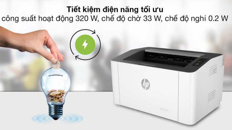 Máy in laser trắng đen HP 107a (4ZB77A)