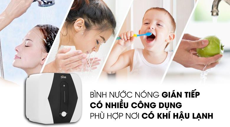 Máy nước nóng gián tiếp Ferroli 30 lít 2500W MIDO SQ