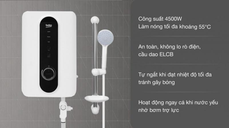 Máy nước nóng trực tiếp Beko ELCB - BWI45S2D213