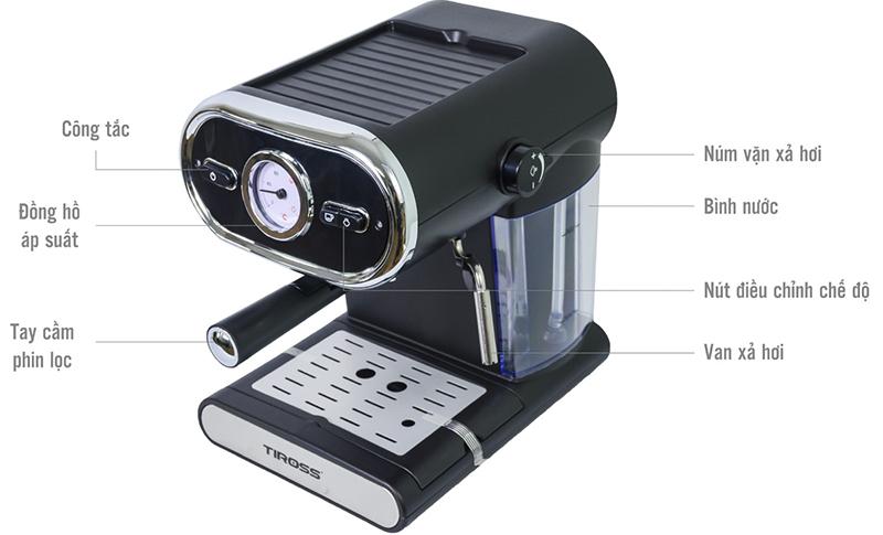 Máy pha cà phê Espresso Tiross TS6211