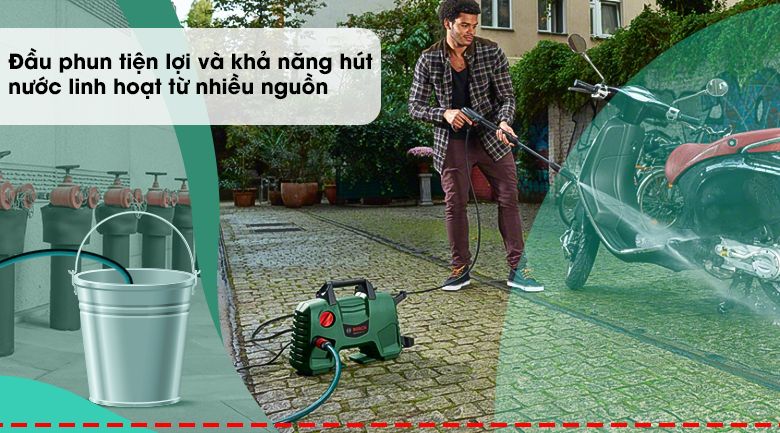 Máy phun xịt rửa áp lực cao Bosch Easy AQT 120 1500W