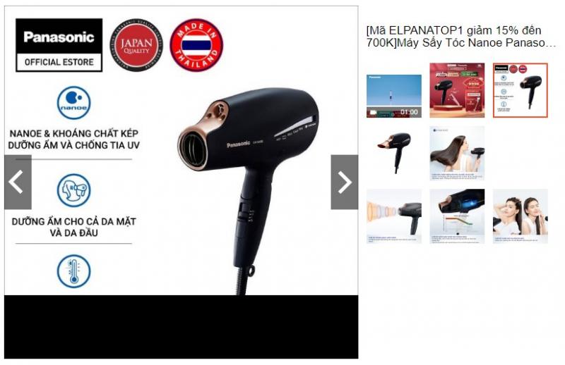 Máy sấy tóc Nanoe Panasonic EH-NA98-K645