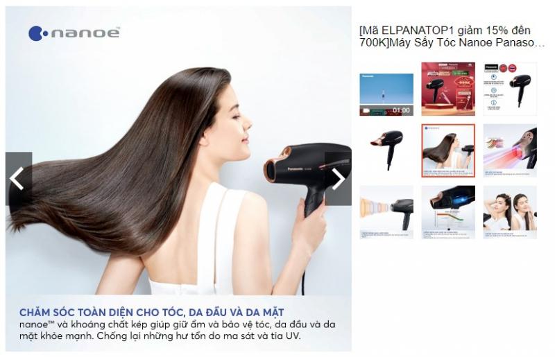 Máy sấy tóc Nanoe Panasonic EH-NA98-K645