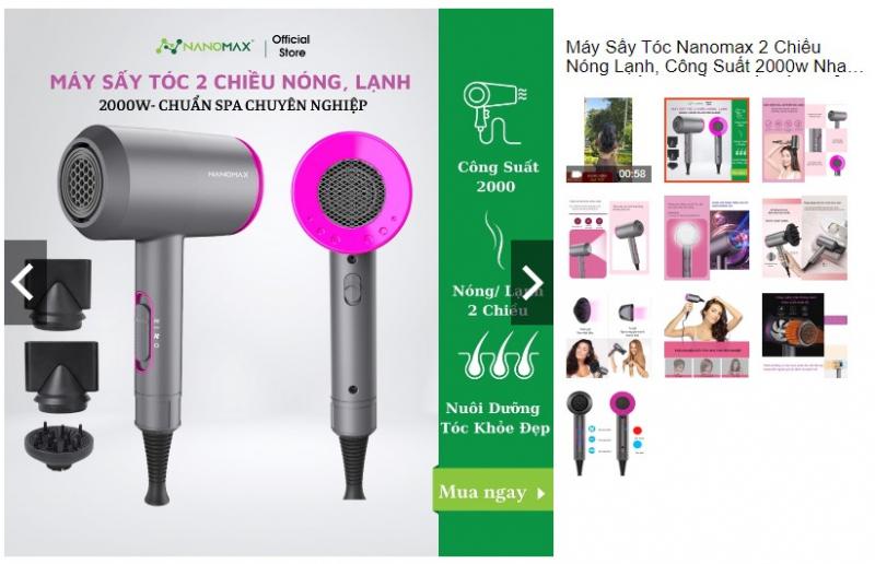 Máy sấy tóc Nanomax