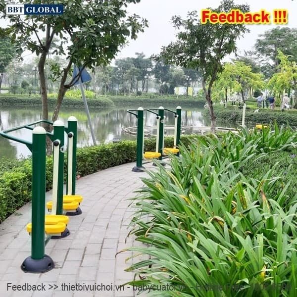 Máy tập đi bộ trên không đôi ngoài trời