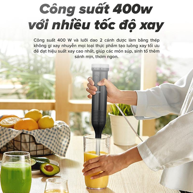Máy xay sinh tố cầm tay Sharp EM-H074SV-BK