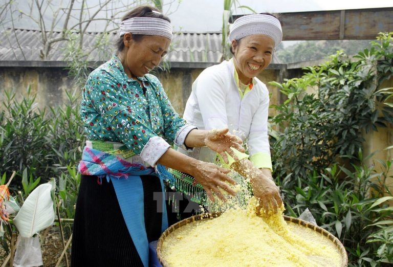 Quy trình vẩy nước và trộn đều