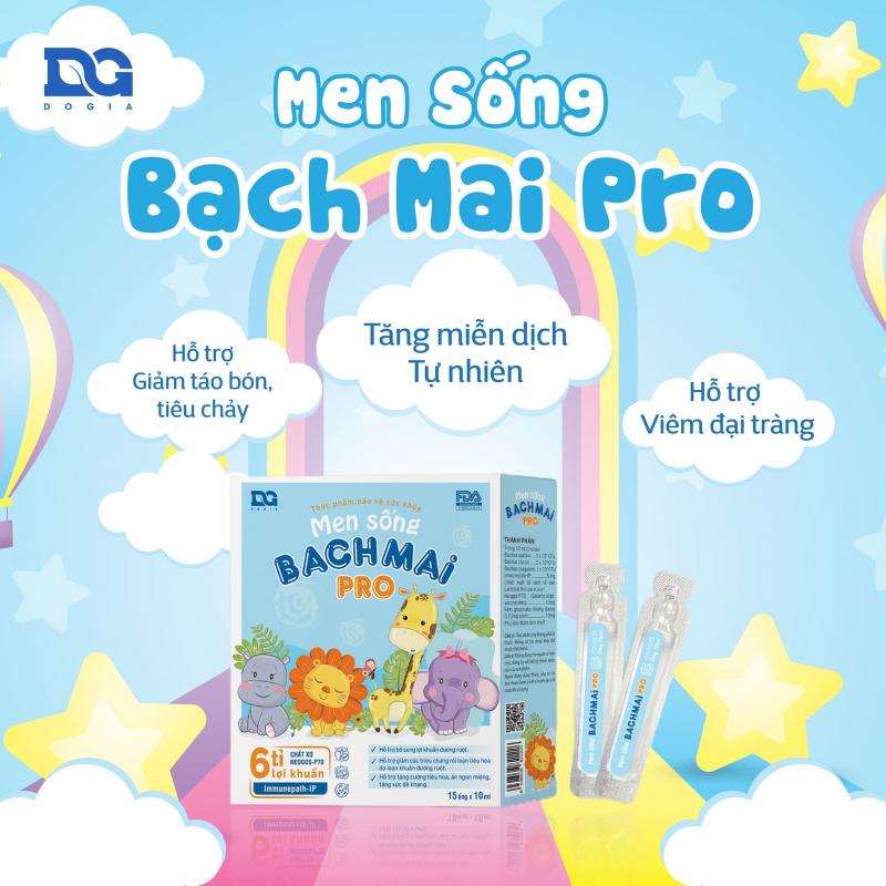 Men sống bạch mai Pro Đỗ Gia 6 tỉ lợi khuẩn men vi sinh cải thiện hệ tiêu hoá