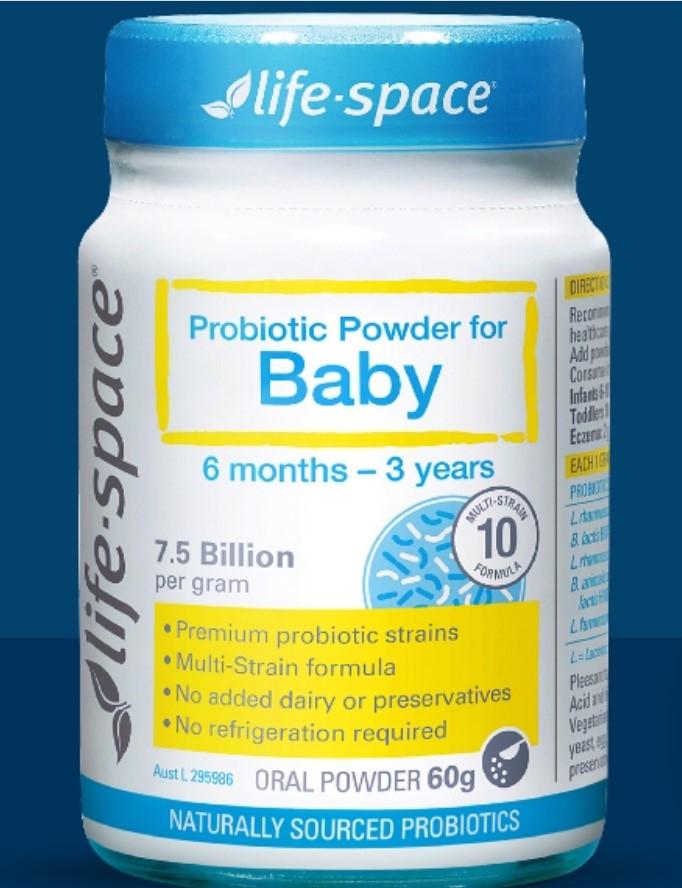 Men vi sinh Life Space Powder For Baby cho bé từ 0-3 tuổi