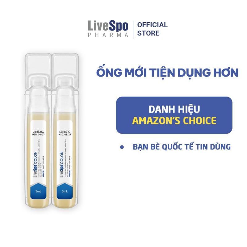 Men vi sinh LiveSpo Colon 30 tỷ bào tử lợi khuẩn cho người viêm đại tràng, táo bón tiêu chảy
