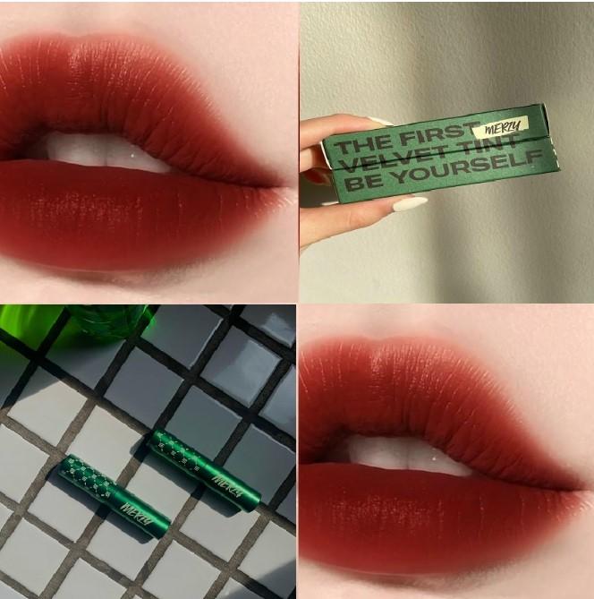 Merzy Another Me The First Velvet Tint Classic Blue (#V6 Firenze Negroni: Đỏ gạch)
