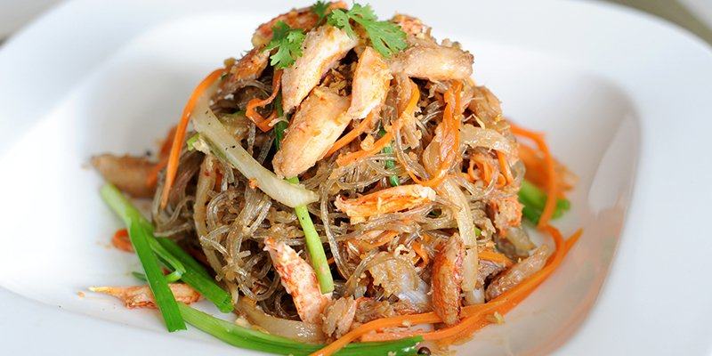 Miến xào cua biển