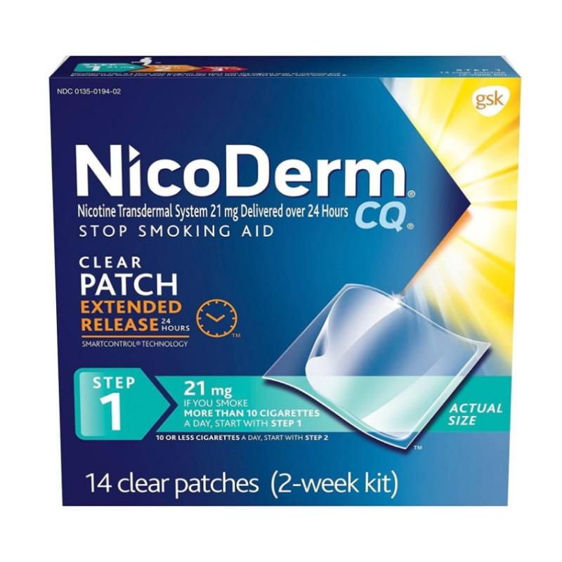 Miếng dán cai thuốc lá Nicoderm CQ