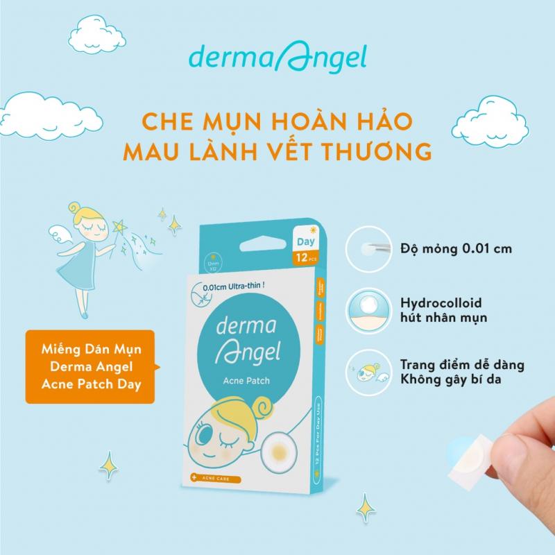 Miếng dán mụn Derma Angel dùng cho ban ngày (12 miếng) 15g