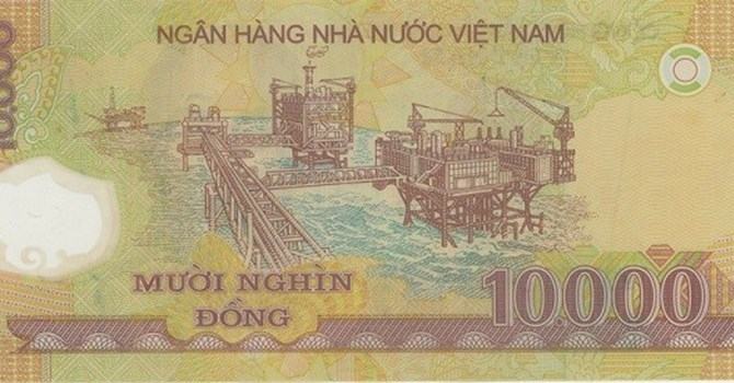 Mỏ dầu Bạch Hổ (tờ 10.000 đồng)