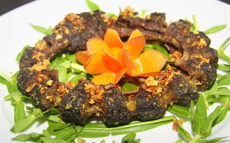 Món lươn chiên giòn